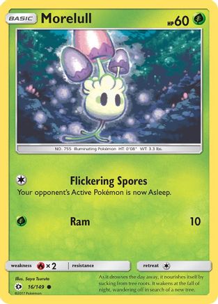 SM Base Set Morelull #16