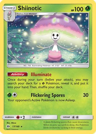 SM Base Set Shiinotic #17