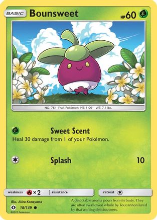 SM Base Set Bounsweet #18