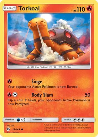 SM Base Set Torkoal #23