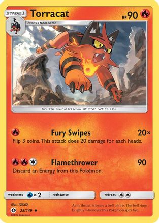 SM Base Set Torracat #25
