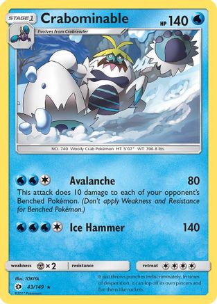 SM Base Set Crabominable #43