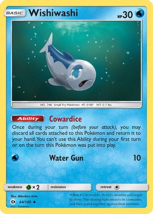 SM Base Set Wishiwashi #44