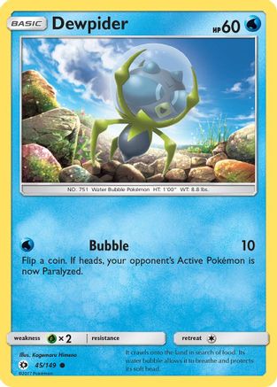 SM Base Set Dewpider #45