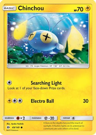 SM Base Set Chinchou #49