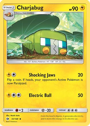 SM Base Set Charjabug #51