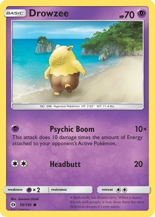 SM Base Set Drowzee #59