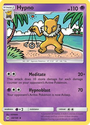 SM Base Set Hypno #60