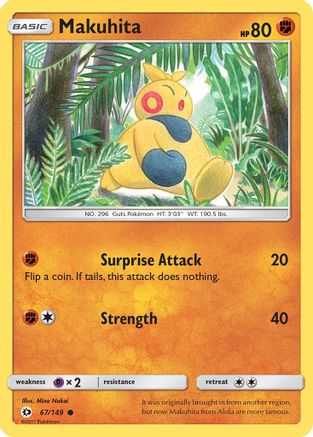SM Base Set Makuhita #67