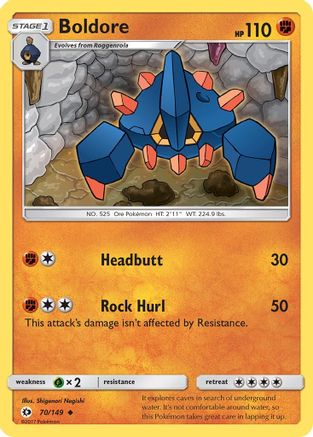 SM Base Set Boldore #70