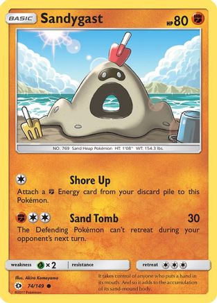 SM Base Set Sandygast #74
