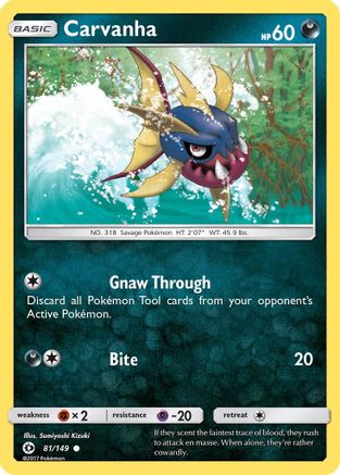 SM Base Set Carvanha #81