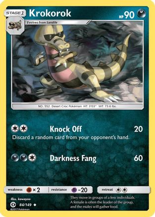 SM Base Set Krokorok #84