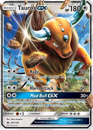 SM Base Set Tauros GX #100