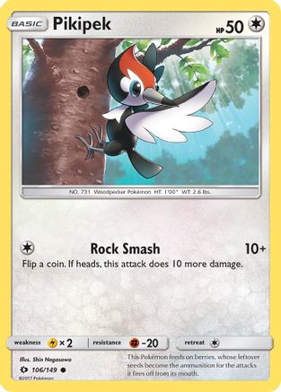 SM Base Set Pikipek #106