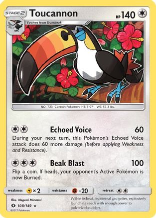 SM Base Set Toucannon #108