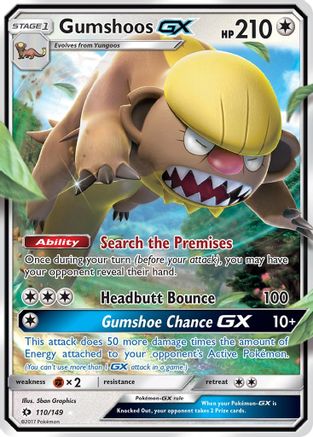 SM Base Set Gumshoos GX #110