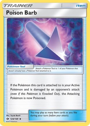 SM Base Set Poison Barb #124