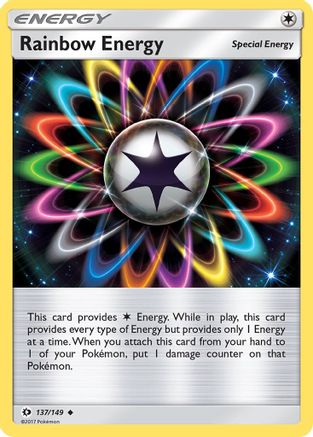SM Base Set Rainbow Energy #137