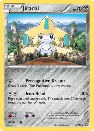 Jirachi HOLOPromo XY SetXY195M/NM Pokemon Karte EN Jirachi HOLOPromo XY SetXY195M/NM Pokemon Karte EN