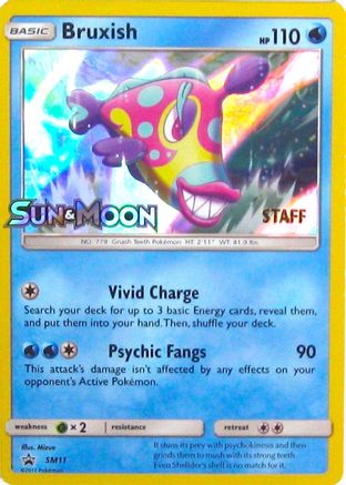 SM Promos Bruxish - SM11 (Prerelease) [Staff] #SM11
