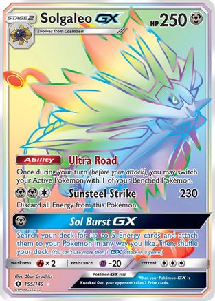 SM Base Set Solgaleo GX (Secret) #155