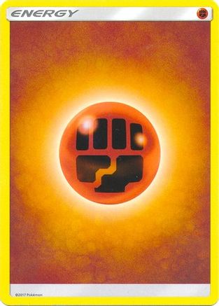 Fighting Energy (2017 Unnumbered)  Sun & Moon Pokémon card