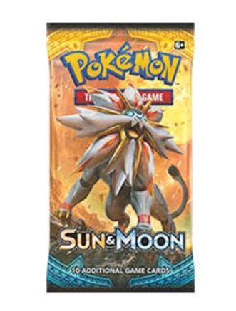 1 of each art Pokemon Booster Packs x5 - In Stock Sun and Moon Base Set 