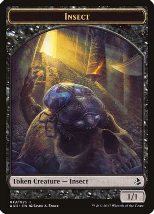 Near Mint MTG Insect Token x4-1/1 Insect Token Masters 25 