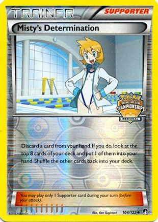 League & Championship Cards Misty's Determination - 104/122 (Regional Championships) #104