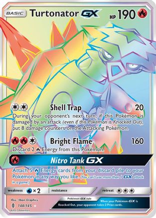 SM - Guardians Rising Turtonator GX (Secret) #148