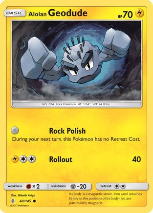 SM - Guardians Rising Alolan Geodude #40