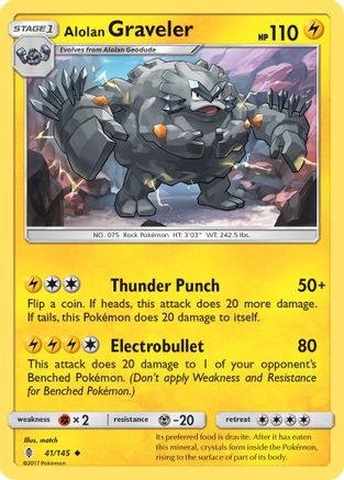 SM - Guardians Rising Alolan Graveler #41
