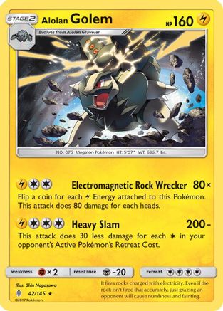 SM - Guardians Rising Alolan Golem #42