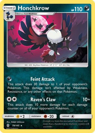 SM - Guardians Rising Honchkrow #79