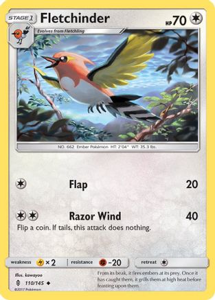 SM - Guardians Rising Fletchinder #110