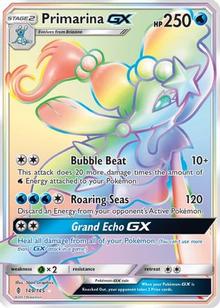 SM - Guardians Rising Primarina GX (Secret) #149