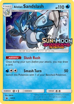 SM Promos Alolan Sandslash - SM18 (Prerelease) #SM18