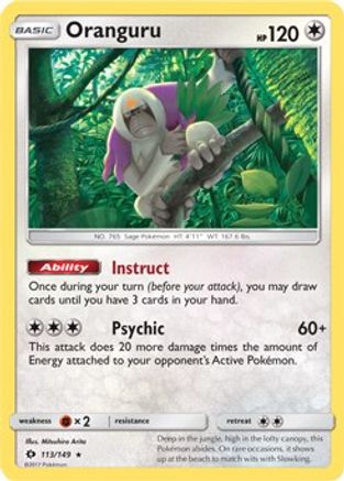 Deck Exclusives Oranguru - 113/149 (SM Base Set) #113