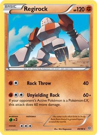 Deck Exclusives Regirock - 40/98 (XY Ancient Origins) #040