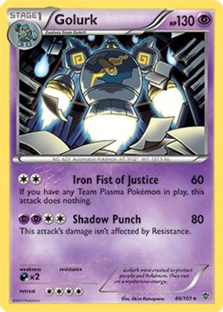 Deck Exclusives Golurk - 46/101 (BW Plasma Blast) #046