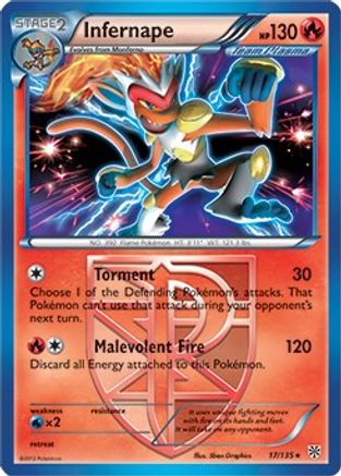 Deck Exclusives Infernape - 17/135 (BW Plasma Storm) #017