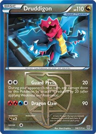 Deck Exclusives Druddigon - 94/135 (BW Plasma Storm) #094