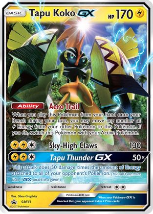 SM Promos Tapu Koko GX #SM33