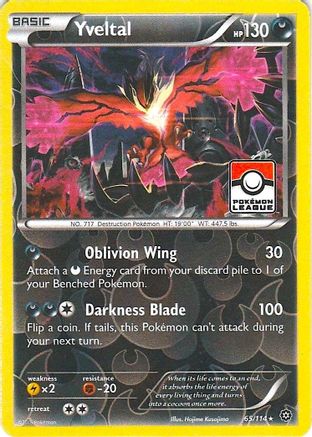 League & Championship Cards Yveltal - 65/114 (Pokemon League) #065