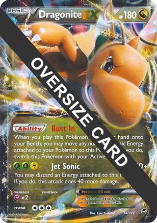 Jumbo Cards Dragonite EX #074
