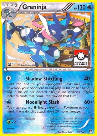 League & Championship Cards Greninja - 40/122 (League) [2nd Place] #040