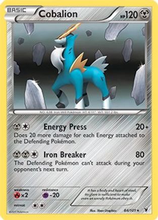 Deck Exclusives Cobalion - 84/101 (Battle Arena Deck Exclusive) #084