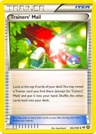 Alternate Art Promos Trainers' Mail - 92a/108 (Non-Holo) #092a