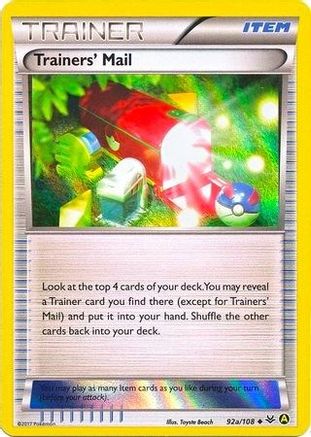 Alternate Art Promos Trainers' Mail - 92a/108 (Holo) #092a